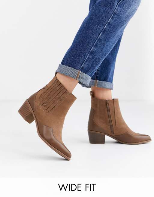 Extra wide western outlet boots