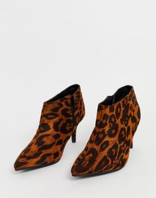 leopard print boots wide fit
