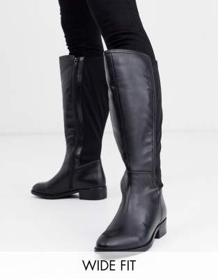 extra wide leg knee high boots