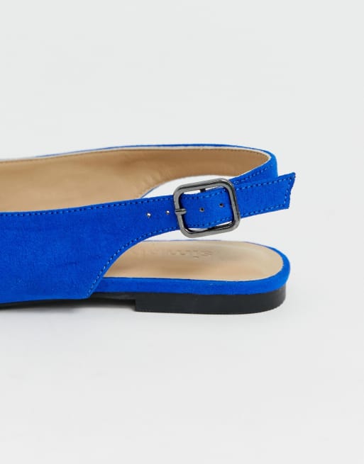 Cobalt blue cheap flat shoes