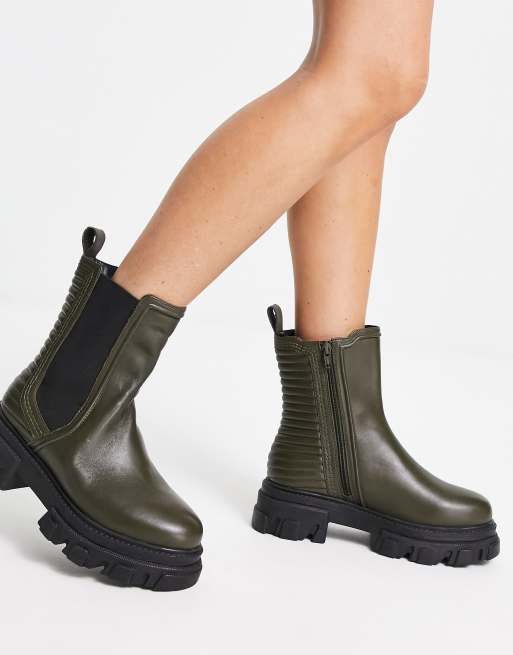 Cleated chelsea ankle boots sale