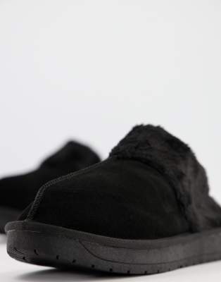 extra wide mule slippers