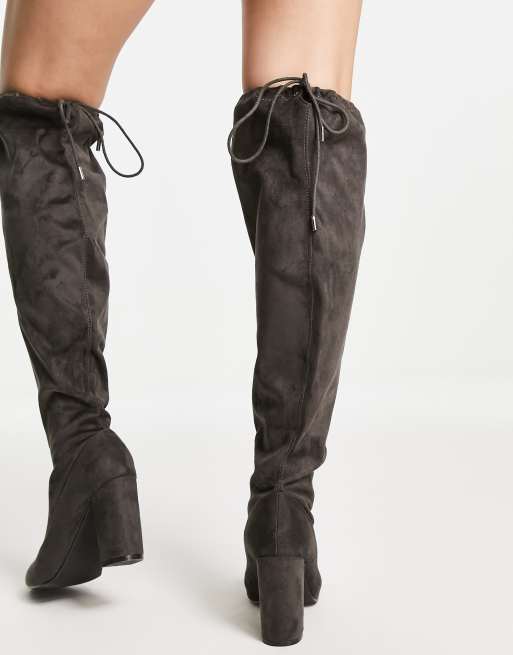 Extra wide fit over the hot sale knee boots