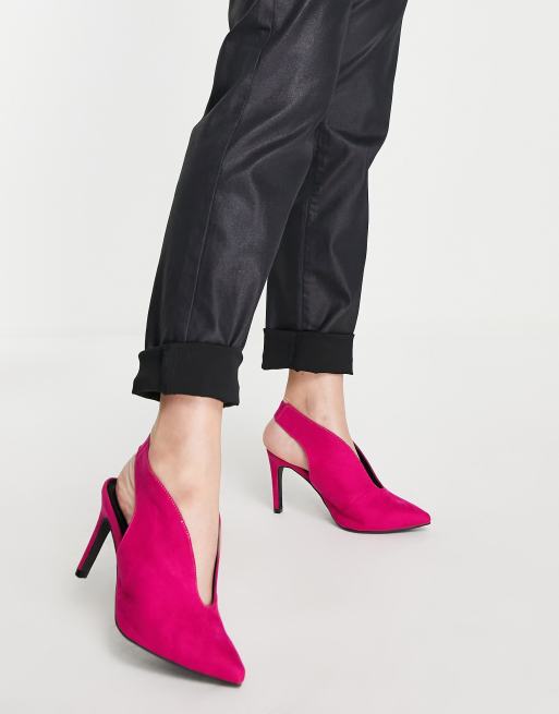 Fuschia wide store fit shoes