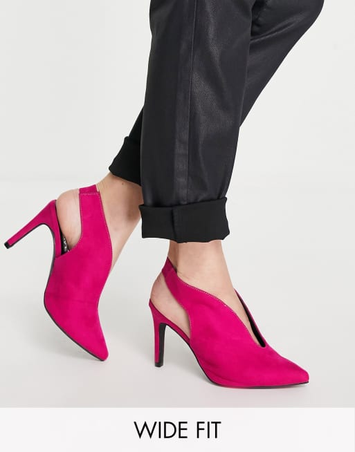 Simply Be Extra Wide Fit – Peppa – Rosa klackskor