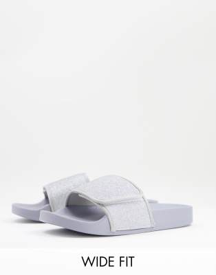 wide fit slider slippers