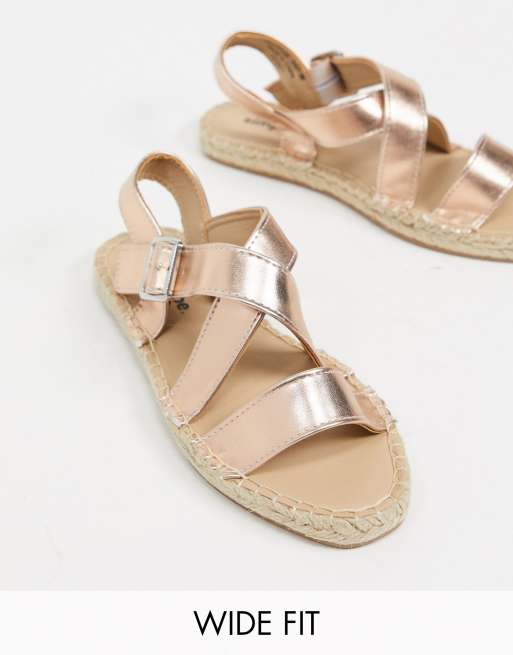 Extra wide strappy outlet sandals