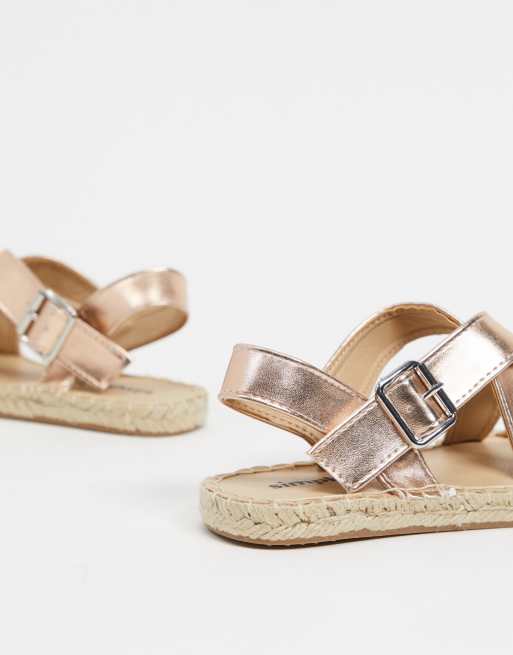 Simply be hot sale gold sandals