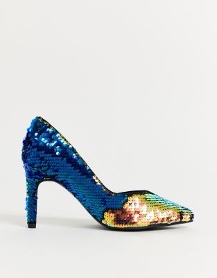 wide fit sequin shoes