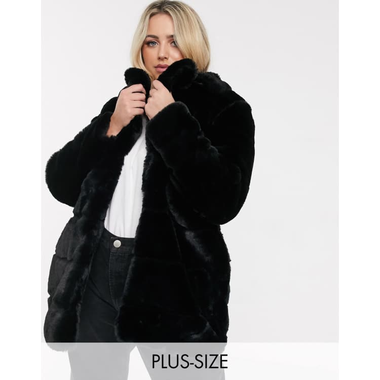 Simply be faux fur on sale coat