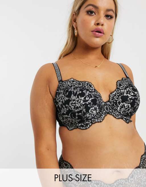 Simply Be - Sparkle - Sort lingerisæt , 3 af 3