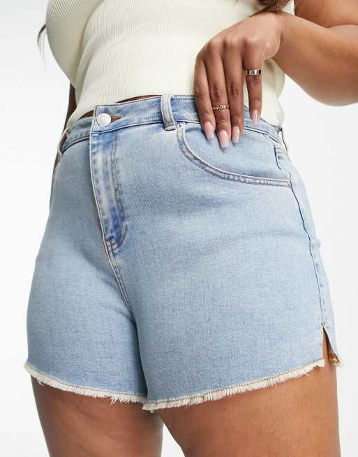 Raw hem hot sale denim shorts