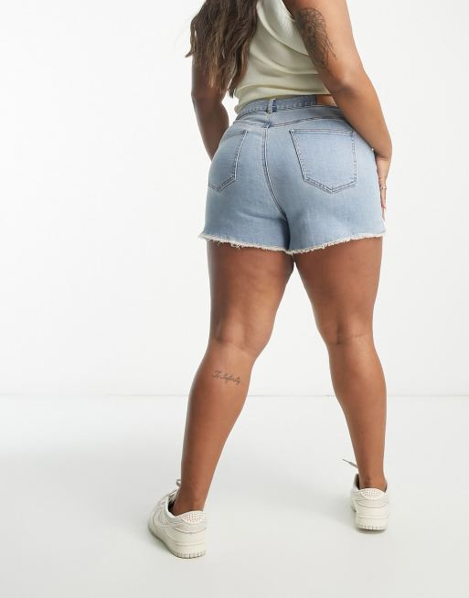 Frayed hem denim store shorts