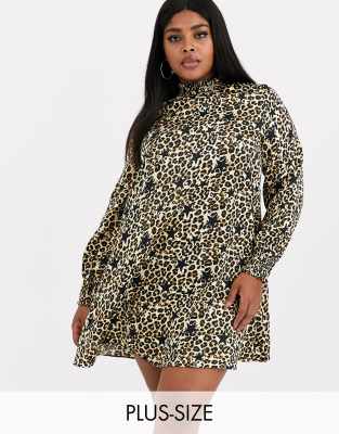 simply be leopard print dress