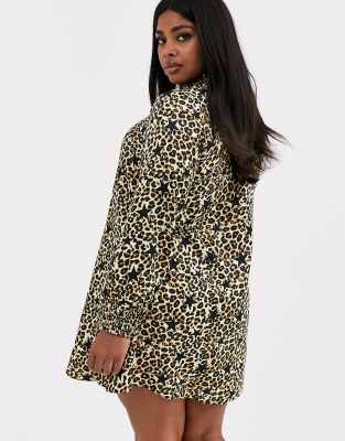 simply be leopard print dress