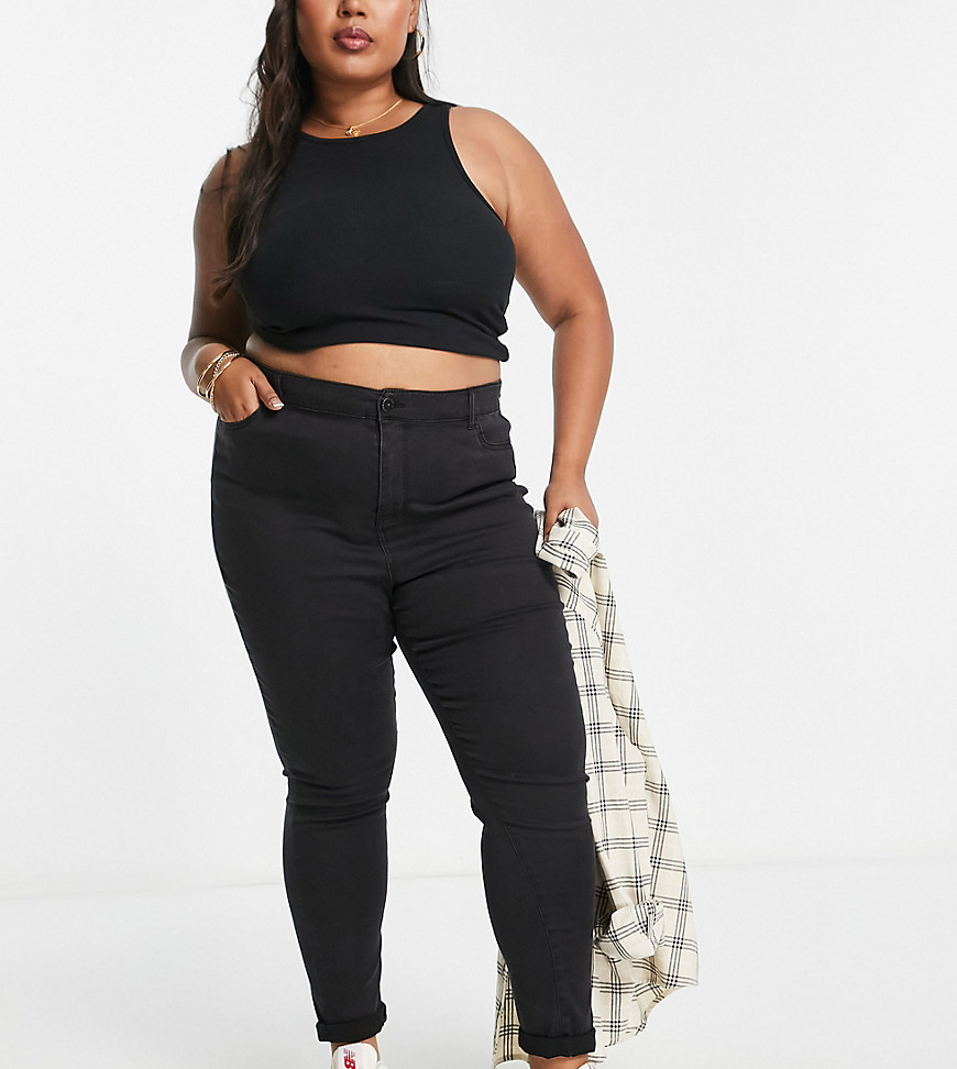 Curve %26 Plus Size by Simply Be It%27s all in the jeans High rise Belt loops Five pockets Skinny fit