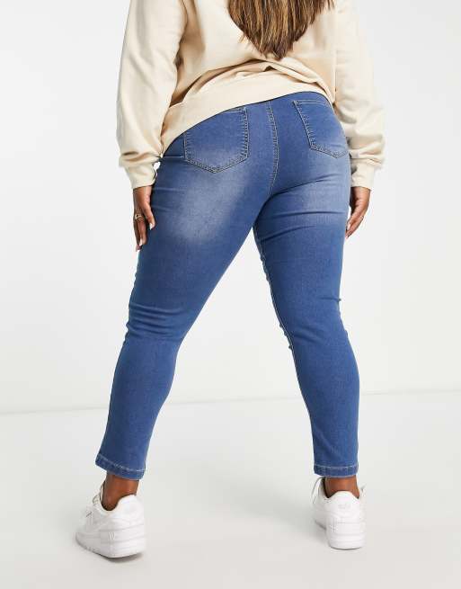 Tall Blue Mid Rise Lift & Shape Jeggings