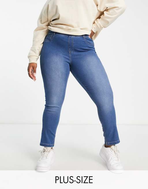 Simply Be - Jeggings in midblauw