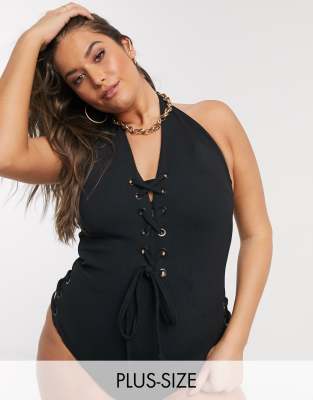 simply be black swimsuit