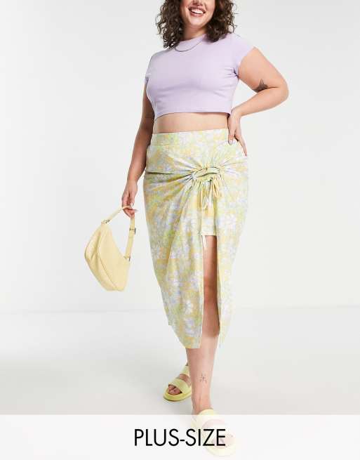 Sarong style shop skirt plus size