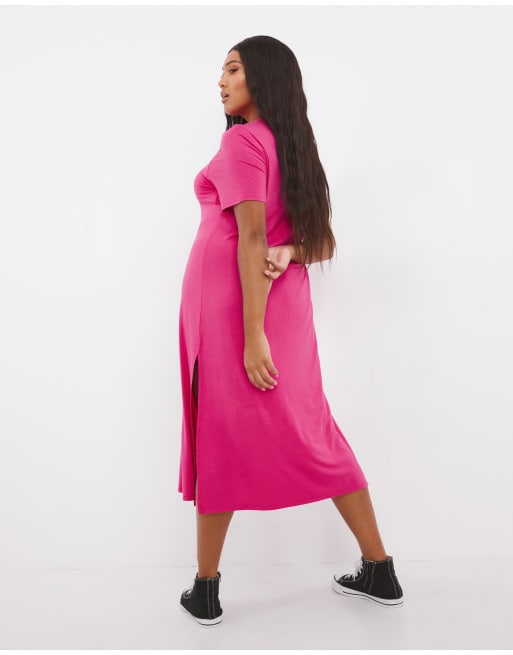 Simply be outlet pink dress