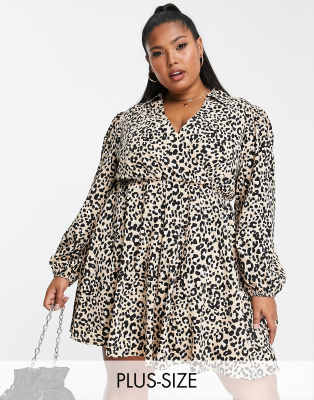 Simply be best sale animal print dress