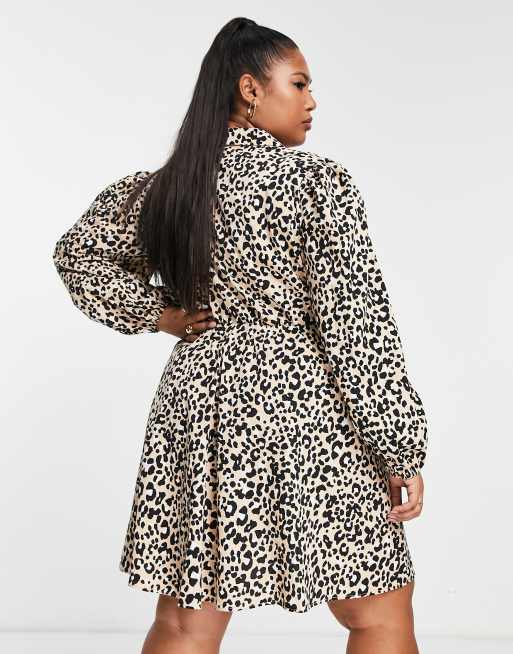 Simply be animal sales print dress