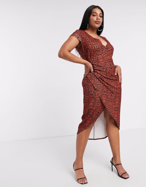 Simply Be – Mönstrad omlottklänning, 4 av 4