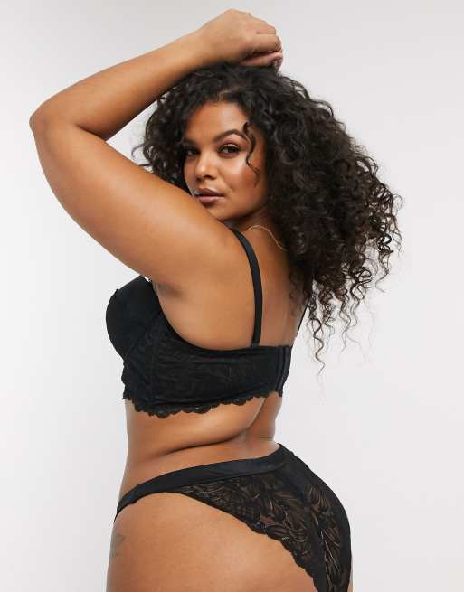 Tanga hot sale pizzo nero