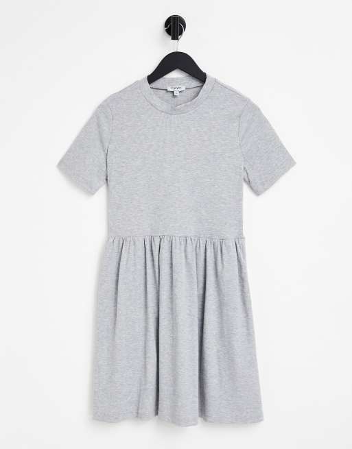 Simple grey cheap shirt dress