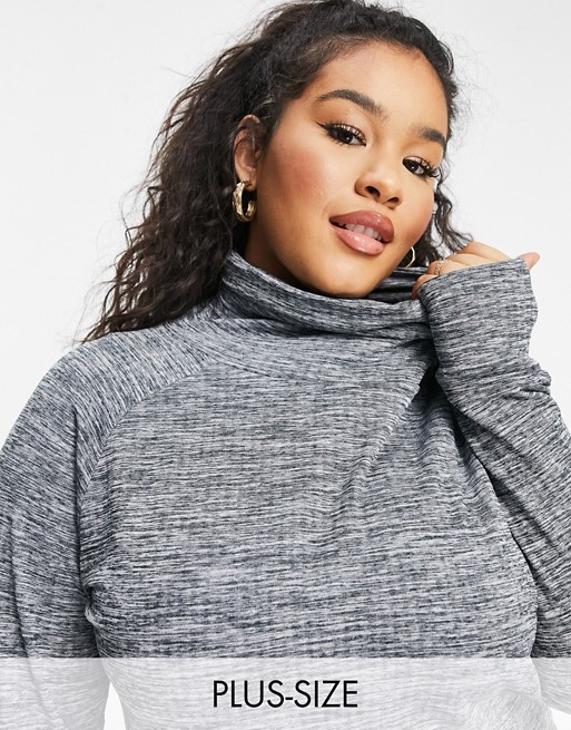 Simply Be roll neck jumper in grey