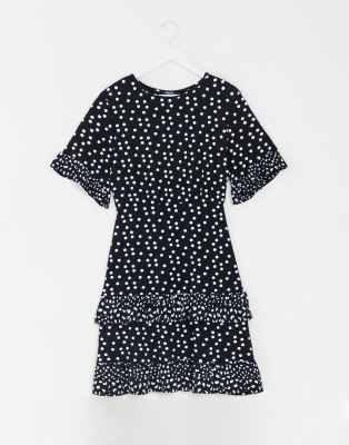 polka dot print dress