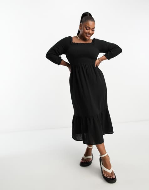 Simply Be Shop Simply Be plus size denim jersey dresses ASOS