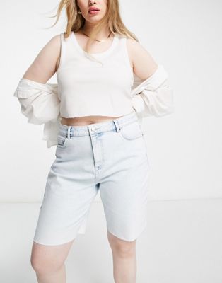 Simply Be shorts in light blue