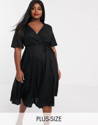 flutter sleeve skater dress