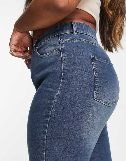 Simply Be – Skinny-Jeans in verwaschenem Vintage-Blau, 3 von 4