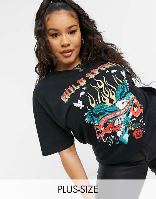 Simply Be - Sort T-shirt med 