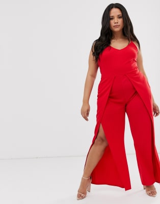 roter jumpsuit asos