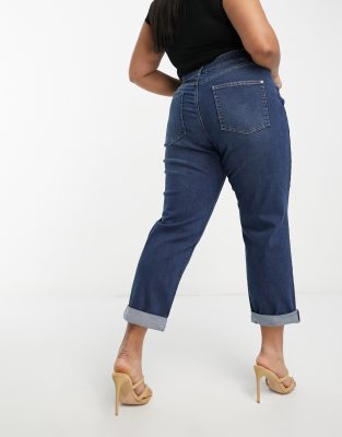 Simply Be Simply Be straight leg jeans in mid blue wash