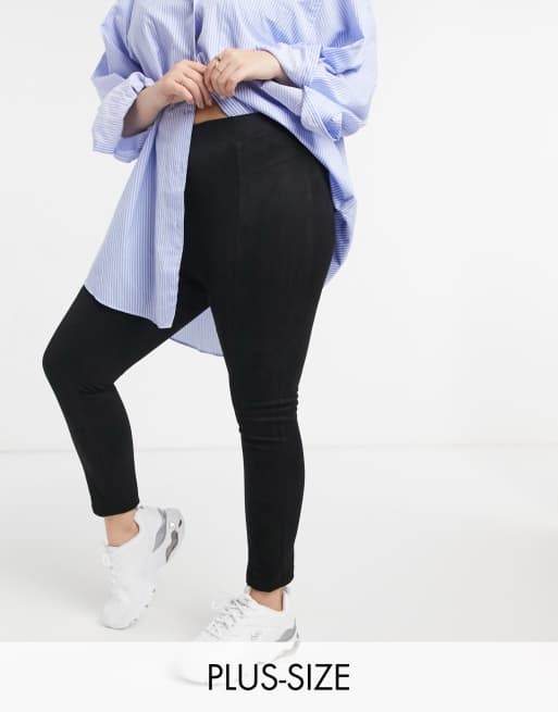 Simply Be - Suedette - Svarta leggings