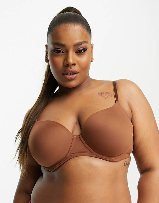 Simply Be t-shirt bra in neutral