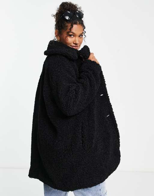 Black Teddy Bear Coat