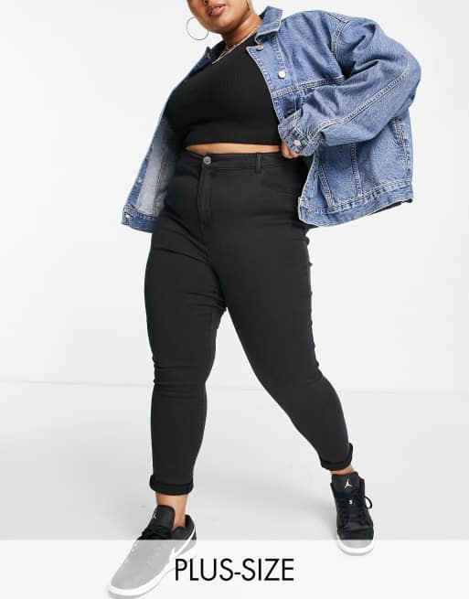 Simply Be – Weiche Jeans mit engem Schnitt in Schwarz