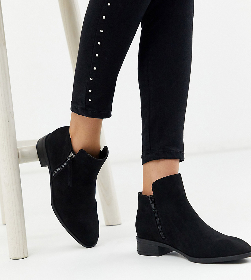 Simply Be wide fit ankle boot in black