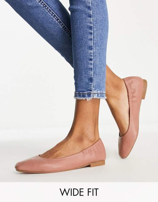 Wide fit ballet store flats