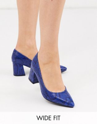 cobalt blue shoes wide fit