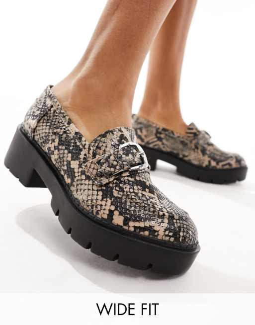 Wide fitting leopard print hot sale shoes