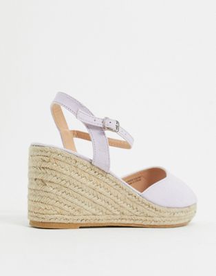 lilac wedge shoes