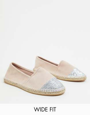 wide fit flat espadrilles