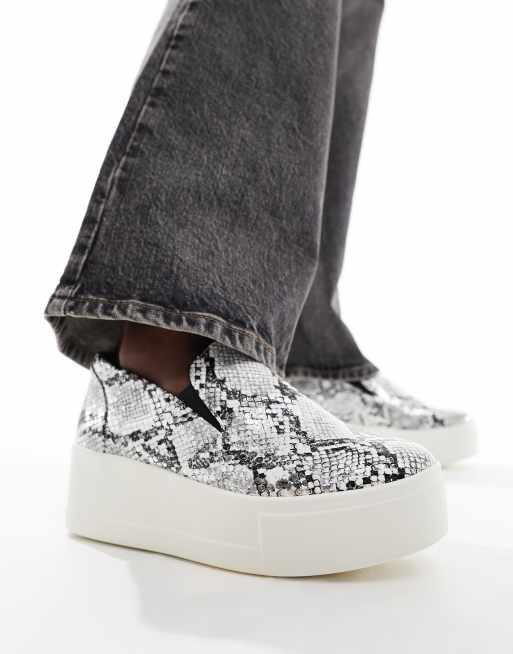 Snake print slip on 2024 trainers